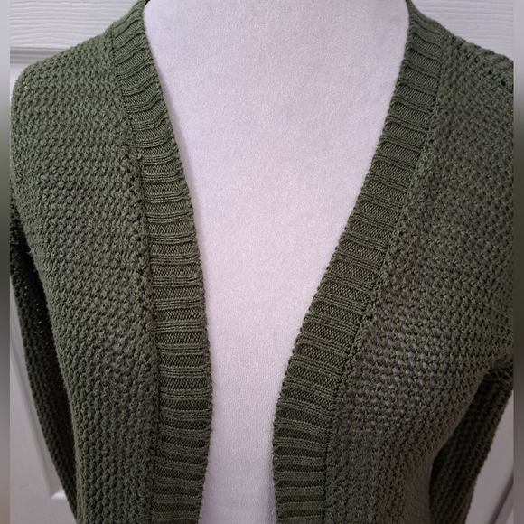 Mudd Women's Olive Green Cardigan  Size XS - Picture 2 of 7